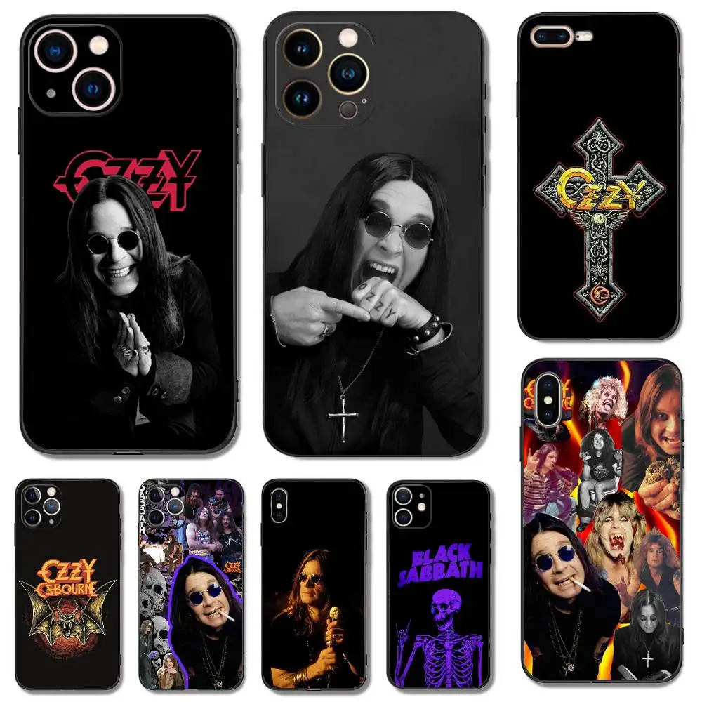 

Rock Band O-Ozzy Osbourne Phone Case For iPhone 16,15,14,13,12,11,Pro,X,XS,Max,XR,Plus,Mini Soft Silicone Black Shockproof