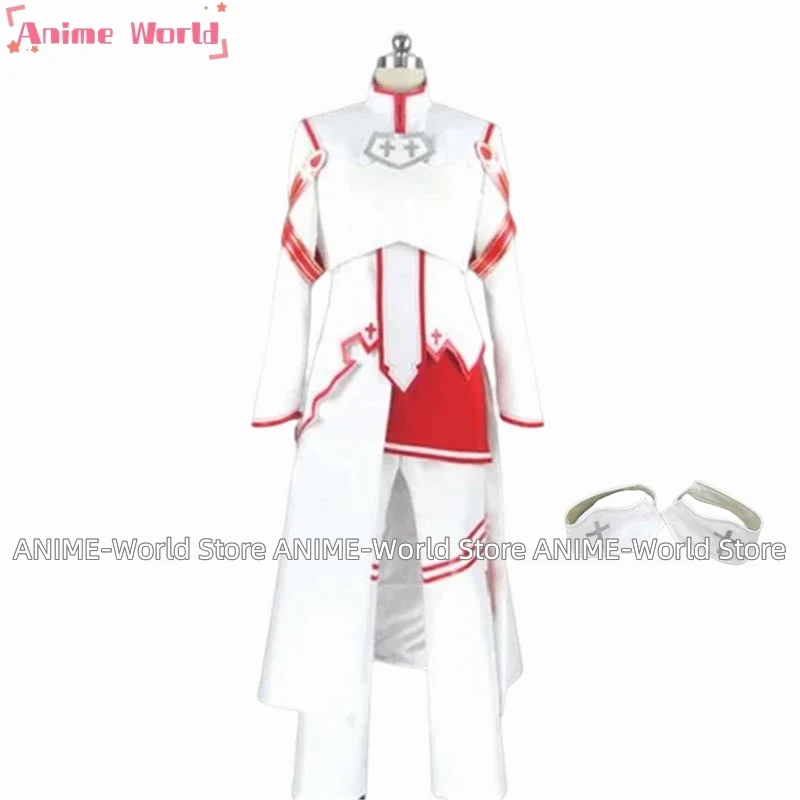 《Custom size》Anime Asuna Genderbend Cosplay Costume Halloween New Years Christmas Costume