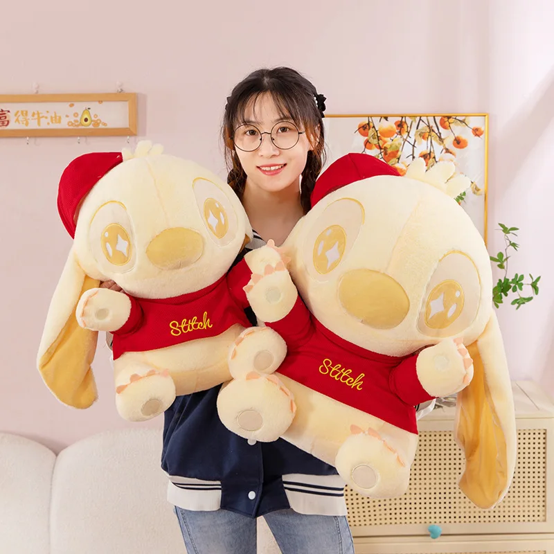 لعبة كاواي ديزني القطيفة الكبيرة ذات الغرز الصفراء المحشوة على شكل حيوانات هدية عيد ميلاد للأطفال لعبة محبوبة لطيفة للأطفال هدية مثالية