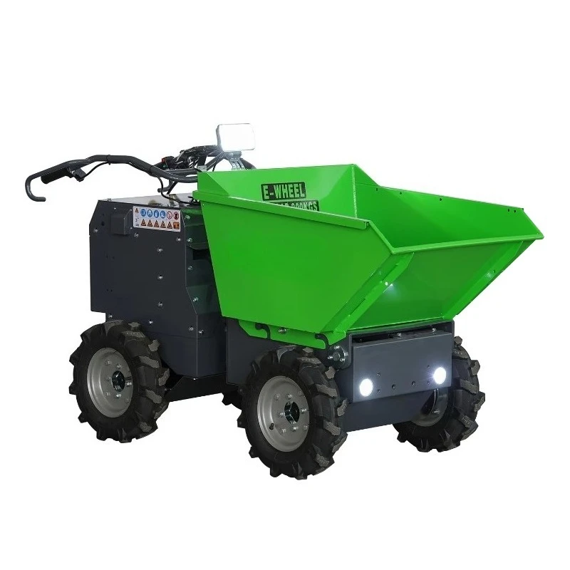 Track Drive Bucket CE Four-Wheel Electric Mini Dumper Self-Loading Engine Dump Truck for Concrete Buggy