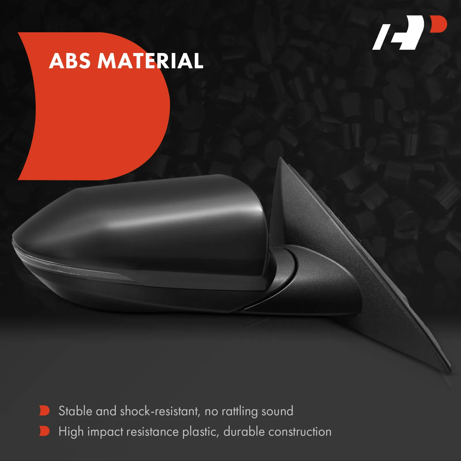 A-Premium Passenger Side Power Door Mirror for Hyundai Elantra 2021-2023 Manual Folding Blind Spot Detection Turn Signal Light