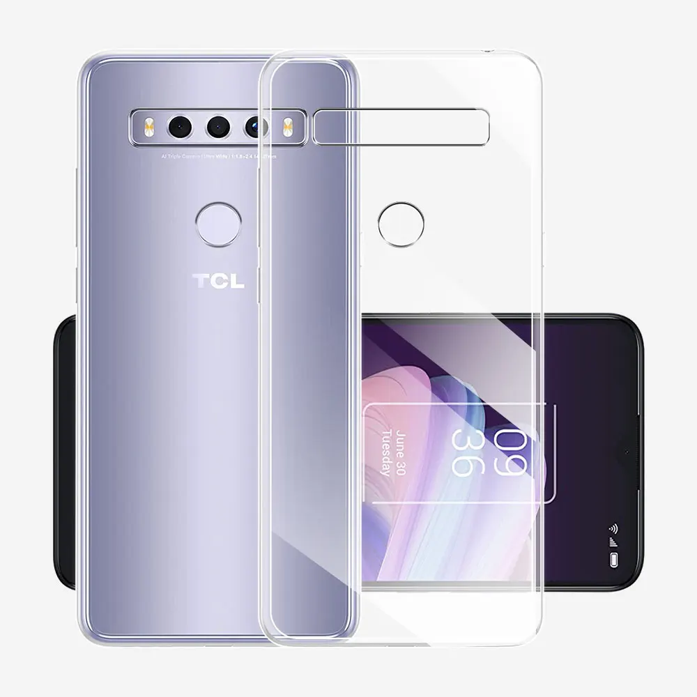 Do obudowy TCL 10 SE 6.52 cala T766H silikonowa miękka przezroczyste etui do TCL 10 SE przezroczysty pokrowiec Funda do TCL 10 SE 10SE Coque