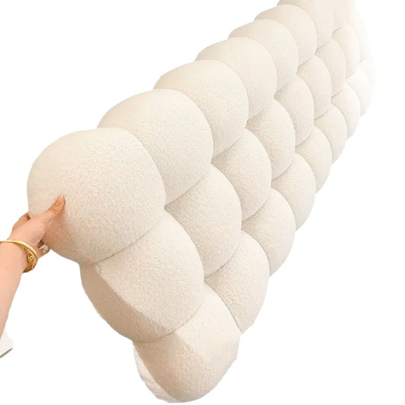 

Cream bedside cushion tatami bed pillow universal bedside soft cushion thickened bedside cover waist protection anti-collision
