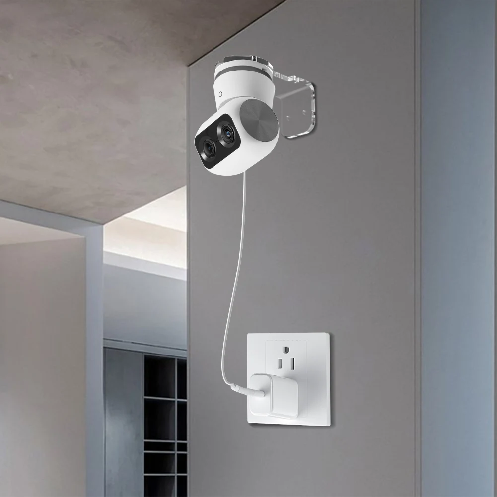 حامل كاميرا مثبت على الحائط ، حامل أكريليك ، بدون تركيب مثقاب أو حفر ، مستقر لأمن Eufy ، كاميرا داخلية ، S350