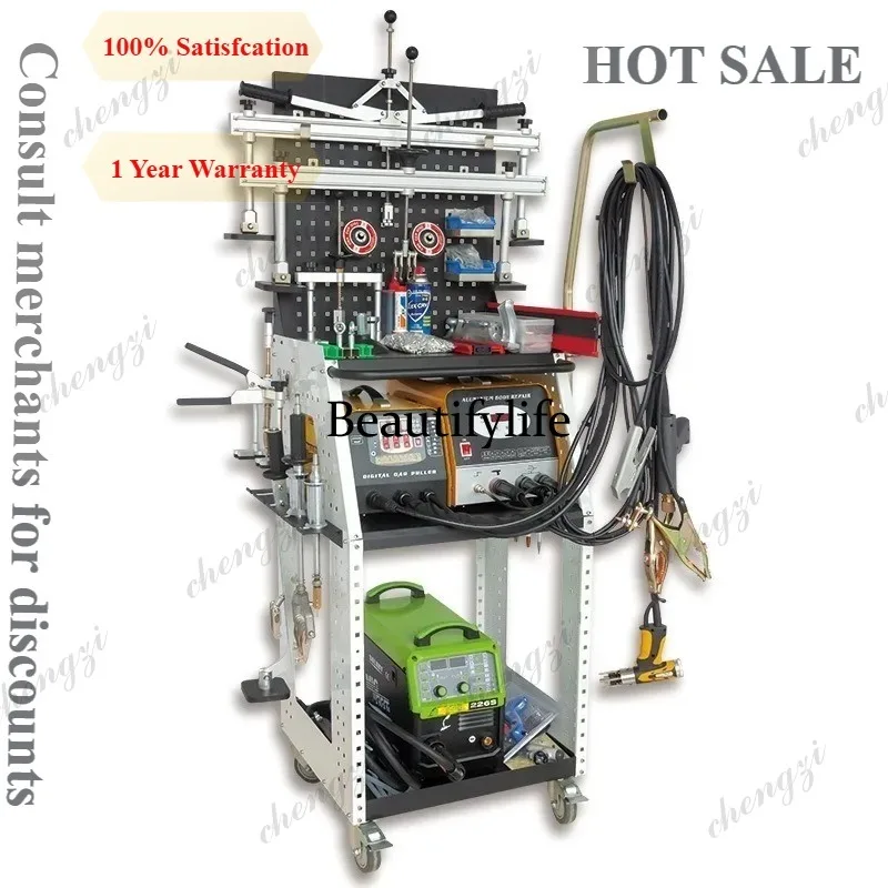 

A81 Multi Function Auto Body Repair Station Aluminum Steel Dent Puller Spot Welder For Car Frame Restoration Mobile Cart Worksho