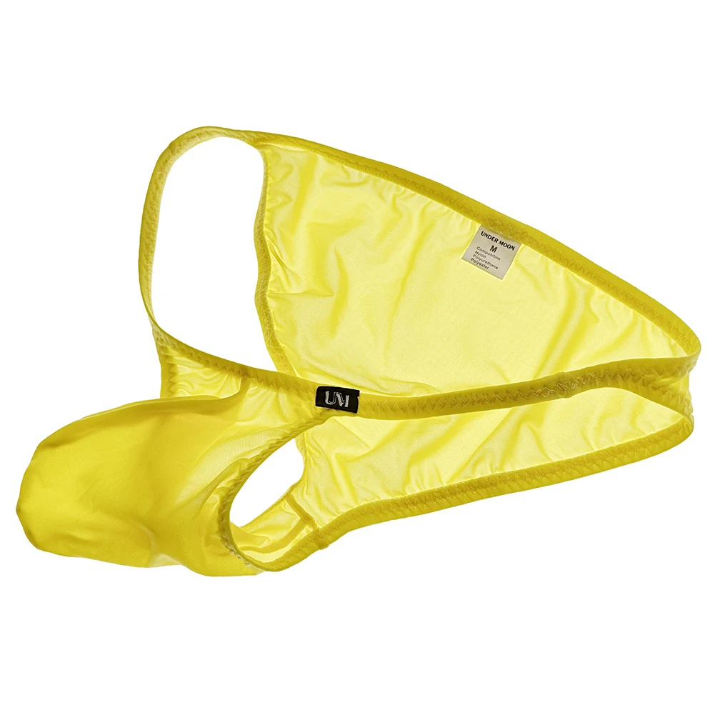 1 قطعة الرجال رقيقة جدا تنفس سيور G-سلاسل انظر من خلال منخفضة الخصر الملابس الداخلية سراويل U-محدب الحقيبة الملابس الداخلية رجل ملخصات