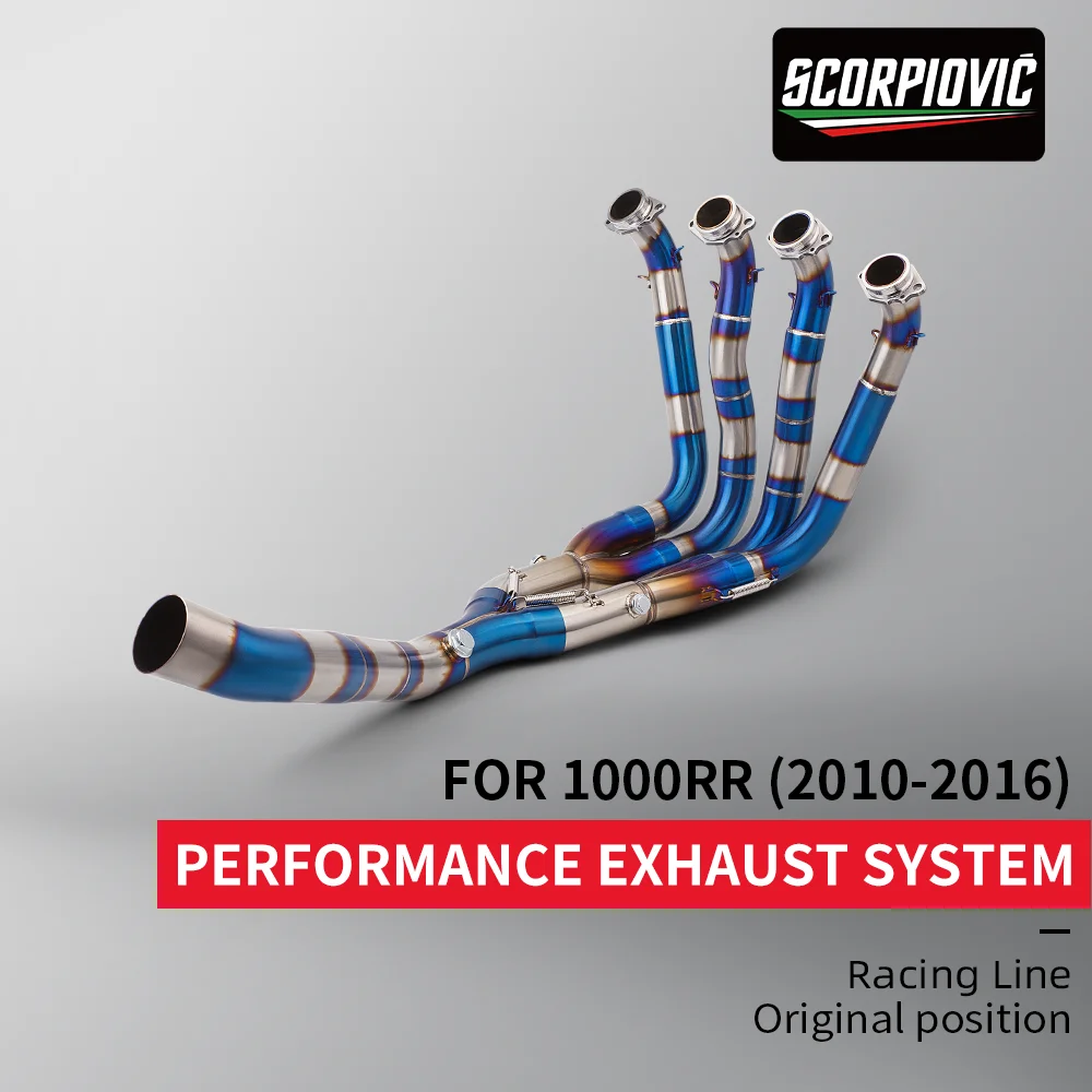 For BMW S1000RR S1000R 2010 to 2018 Motorcycle Exhaust Full Systems Muffler Pit bike Front Pipe S1000R 2015 - 2018