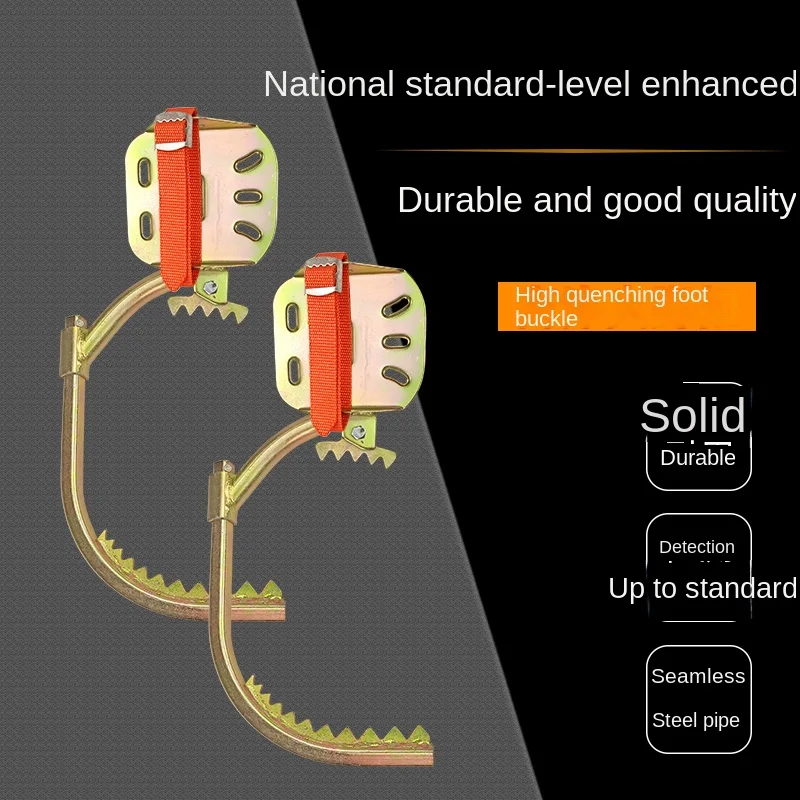 Special tools for climbing trees on wooden poles for electricians