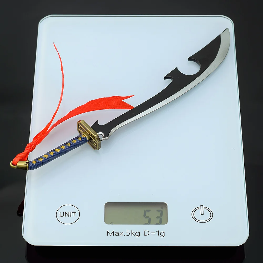 26cm Katen Kyokotsu Blade Bleach armas Kyoraku Shunsui periférico de animé Metal samurái moda exquisita figura de colección de espada