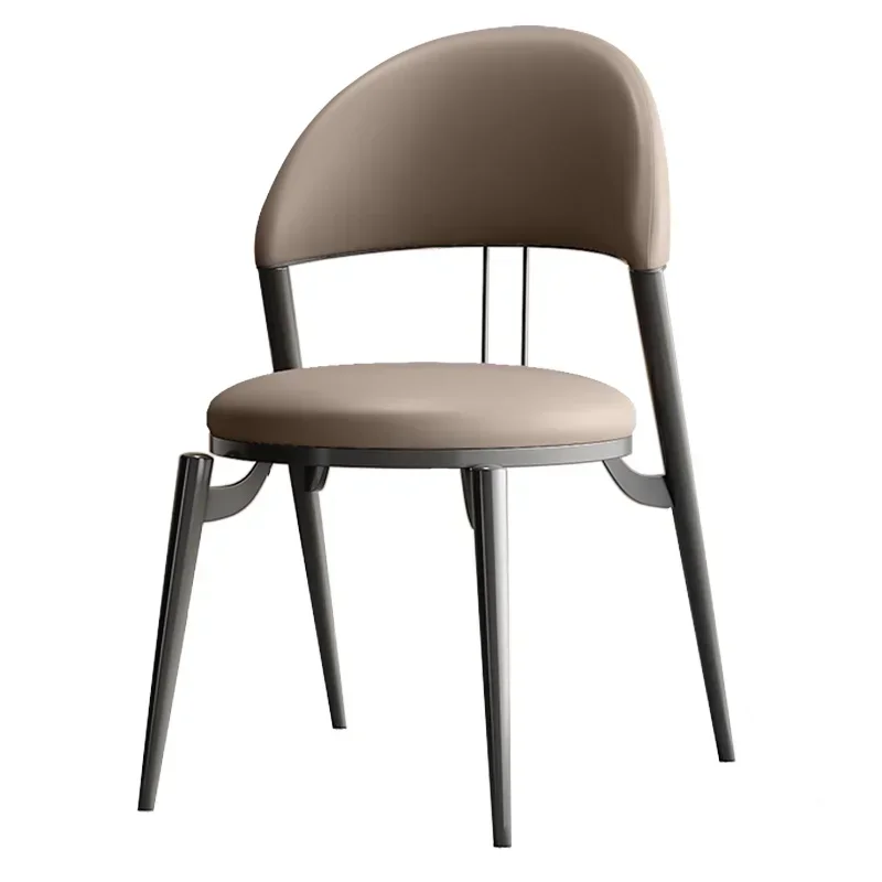

Simple Modern Dining Chair Italian Restaurant Table and Chair Household Soft Bag Backrest Comfortable Negotiation Reception Chai