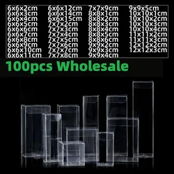 Square Clear Candy Gift Box, Chocolate Candy Boxes, Jewelry Storage Boxes,Wedding Christmas Packaging Gift Box,Wholesale, 100Pcs