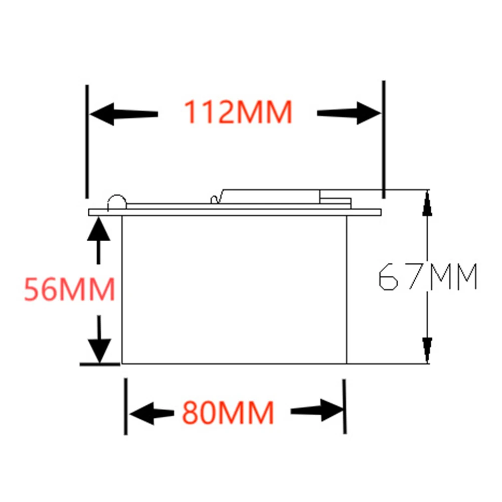 Power Cord Hatch RV Cable Compartment No Additional Tools Required Enhances Vehicle Appearance Dust And Moisture Protection