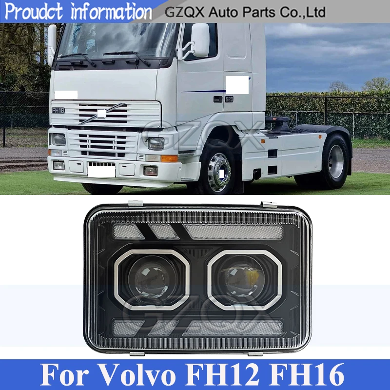CAPQX LED faro delantero para parachoques delantero para VOLVO FH12 FH16 faro de camión luz de señal de giro dinámica