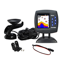 Portable Fish Finder Wireless Sonar Sensor Fishing Depth Finder Locator Fishfinder with Wired Transducer for Boat Kayak Fishing