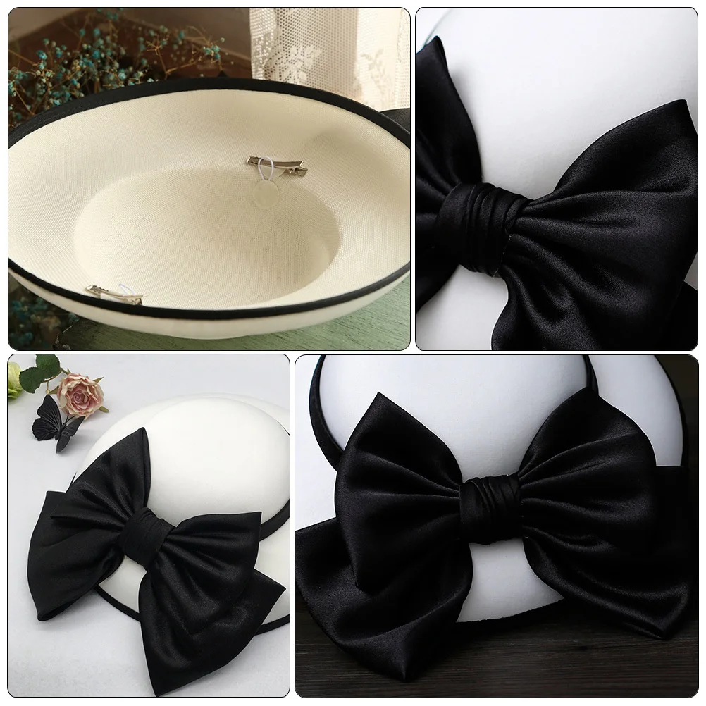 Chapeau rétro blanc de Style français, 1 pièce, casquette élégante pour robe de soirée, dîner, Banquet, mariage, accessoire pour cheveux pour femmes, chapeau de fête