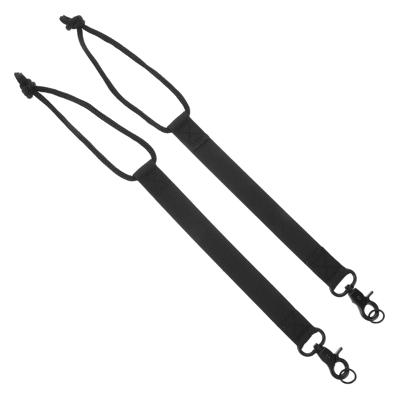 

2Pcs Black Adjustable Snowboard Leash Cord Secure Boot Binding Strap Ski Carry Strap Snowboard Gear Accessories