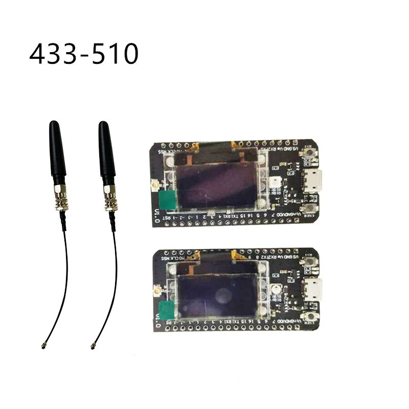 İki adet CubeCell GPS-6502 ASR6502 LoRa GPS düğümü / Antenli arduino için LoRaWAN düğümü uygulamaları, Paket çifti