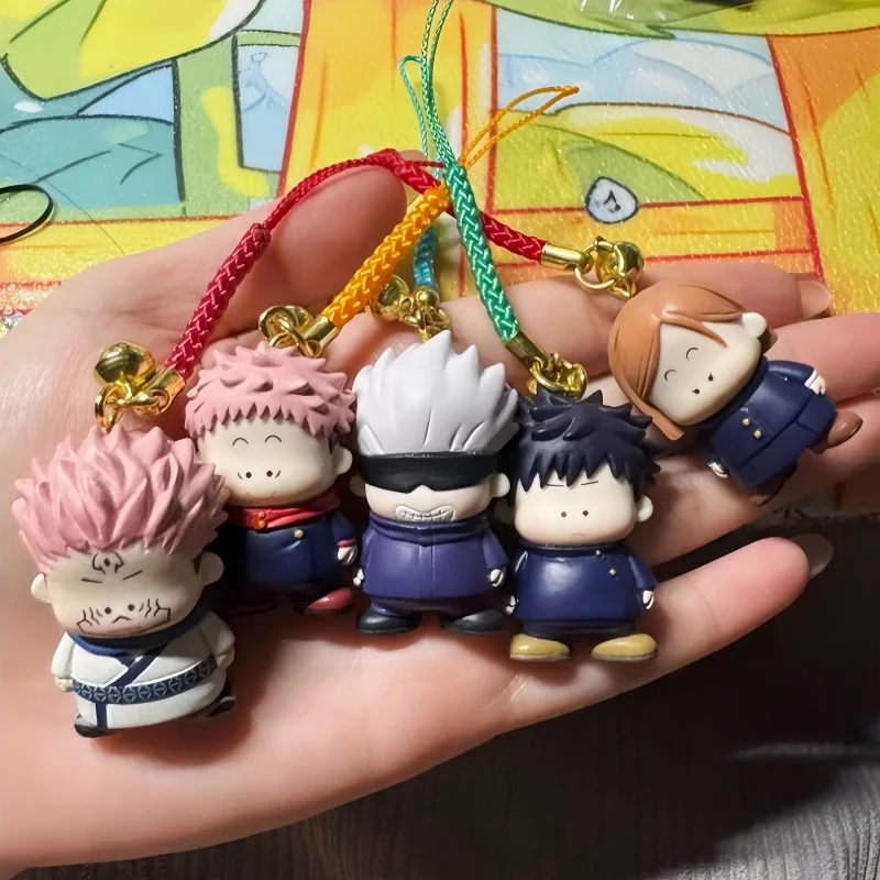 Jujutsu Kaisen Anime Figuur Itadori Yuji Gojo Satoru Tas Sleutelhanger Model Speelgoed Gashapon Karakter Bell Ornament Verrassing Kerstcadeau
