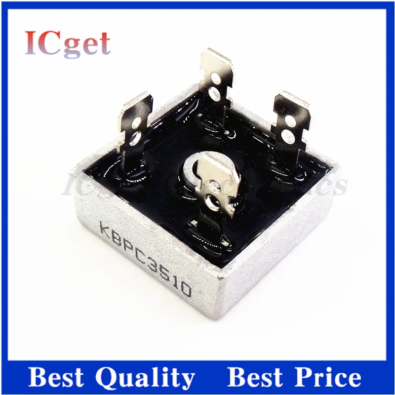 2PCS KBPC3510 35A 1000V bridge rectifier new and original IC