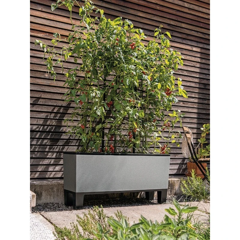 

Импортный самоирригаемый цветочный горшок на открытом воздухе, пол, прямоугольный, имитация цемента, европейский балкон