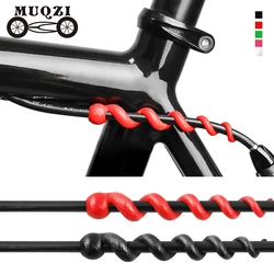 MUQZI 4 Pieces Bicycle Frame Protection Rubber Sleeve For Frame Shift Brake Cable Hydraulic Brake Housing Protector Cover