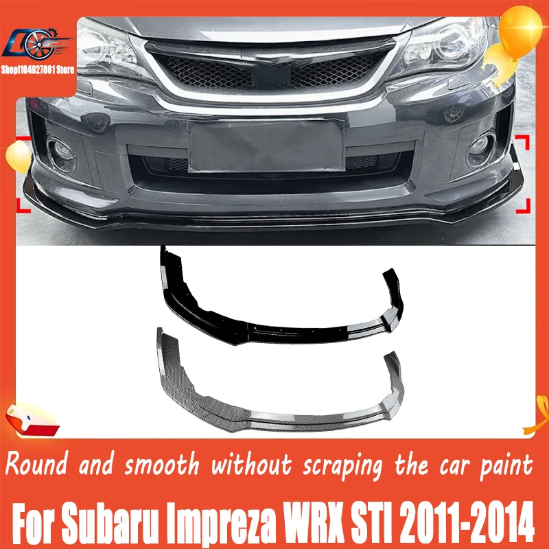 Premium Front Lip / Chin Splitter For Subaru Impreza WRX STI 2011-2014 Aerodynamic Style, Perfect Fit