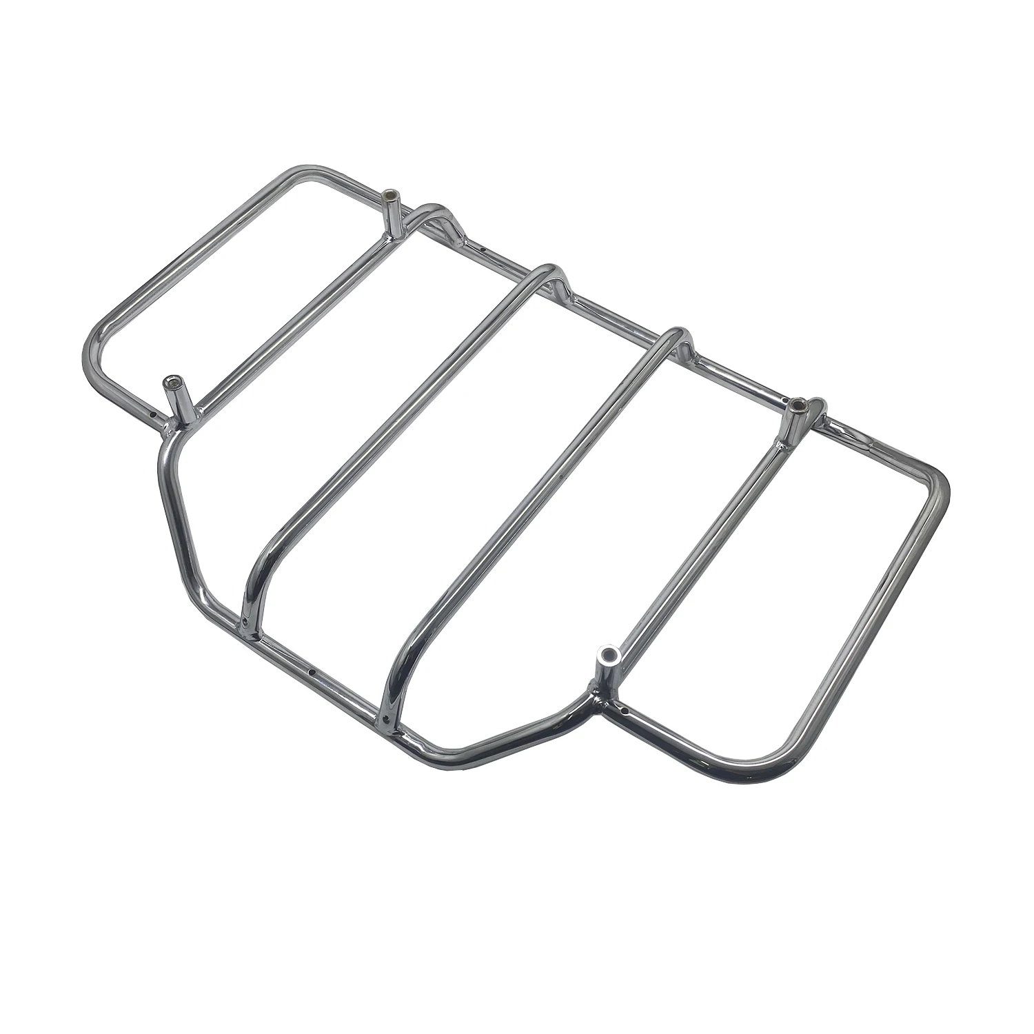 Chrome Tour Pack Luggage Rack Trunk Lid Mount Bracket For Harley Touring Models 1984-UP