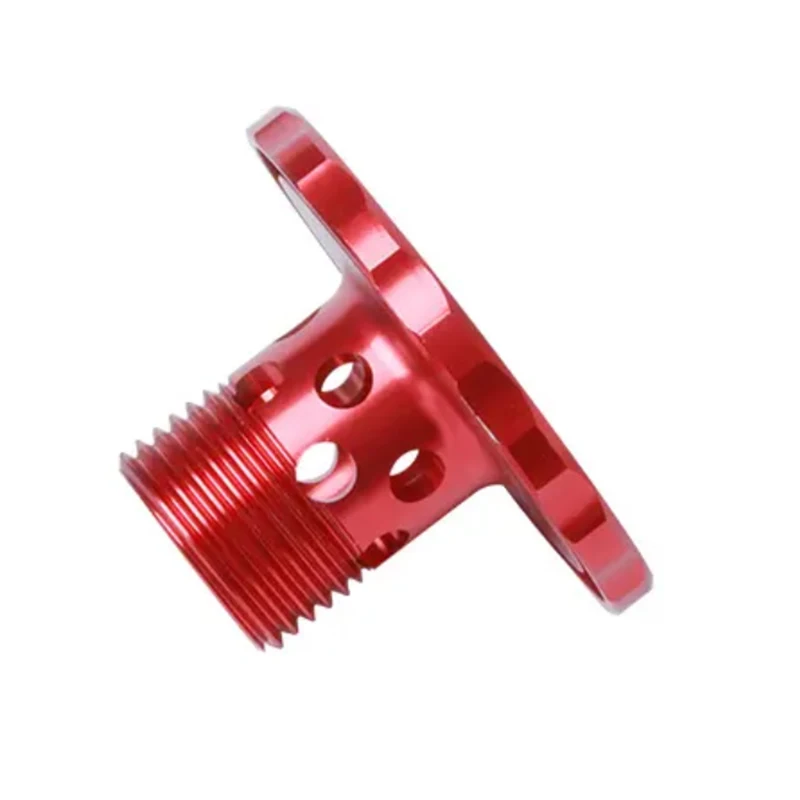Customized Parts CNC Turning Service CNC Machining Red Anodized Aluminum Parts