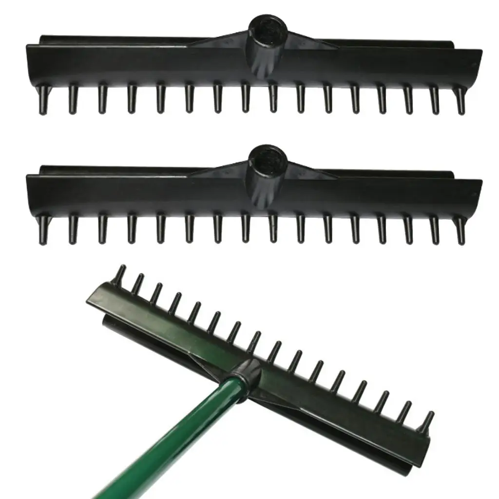 Double-Sided Golf Bunker Rake Head Replacement Course Raking Tool Organizer for Club Rest