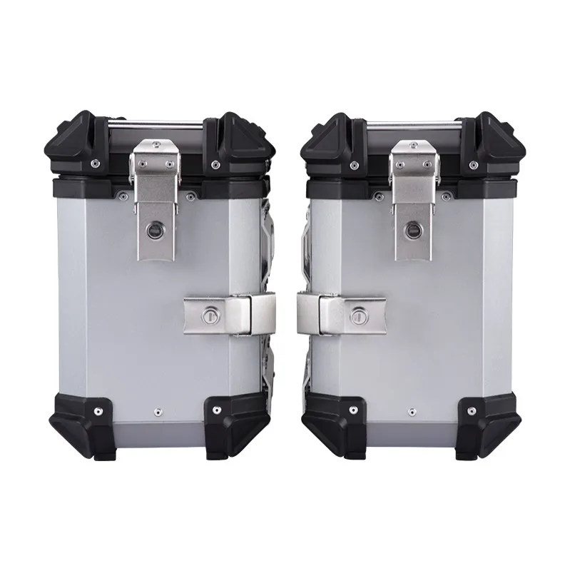 28L Universal Waterproof Aluminum Toolbox Motorcycle Trunk Left Right Side Box Luggage Pannier Cargo Tool Box Storage
