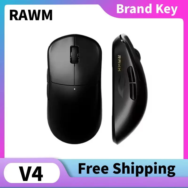 RAWM LEVIATHAN V4  Dual 8Khz Wireless Gaming Mouse Native Lightweight Mouse PAW3950 sensor 45000DPI Three-mode gaming mouse