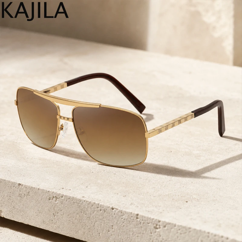 Vintage Square Men Sunglasses Brown 2026 Luxury Brand Retro Classic Sun Glasses For Man UV400 Oculos De Sol Masculino Wholesale