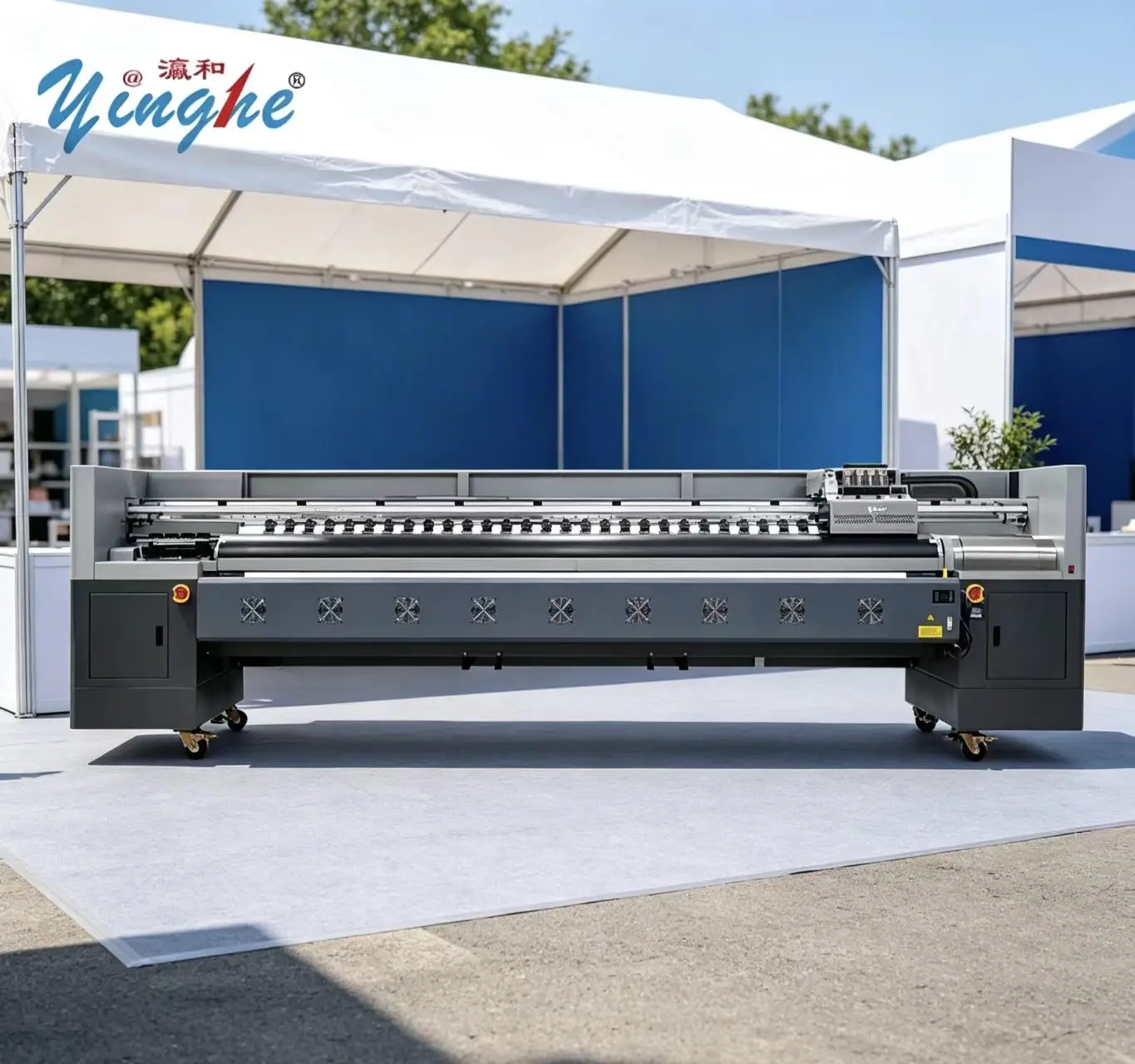 Premium 8 Heads 3200mm Large Format Printer With High Speed System For Flex Banner Vinyl Canvas Billboard Advertising