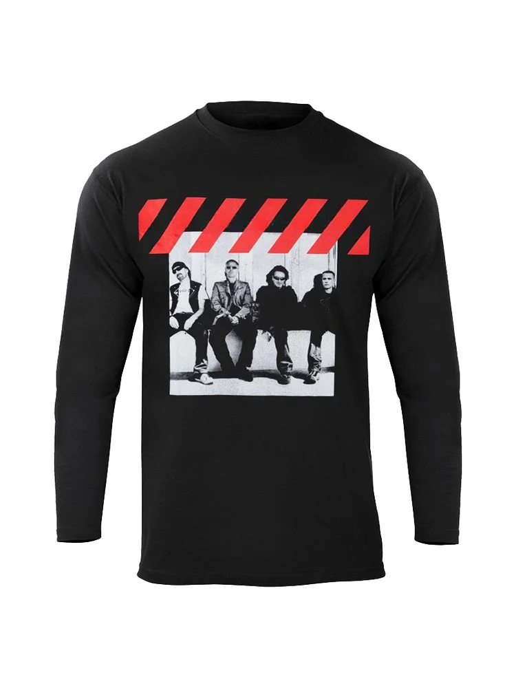 

Мужская футболка оверсайз Fall 2025 U2 Band Ro Album American Vintage High Street, дышащая, влагопоглощающая, комфортная...