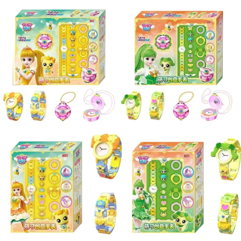 

Catch Teenieping Girls Принцесса Тема Мультяшные часы в форме сердца Аниме Аксессуар Креативная зеркальная коробка Упаковка Подарок на день рождения