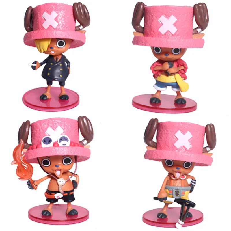 One Piece Tony Chopper Anime Figure Cos Roger Luffy Zoro Ace Usopp Sanji Shanks Buggy Action Figurine Model Toys Doll