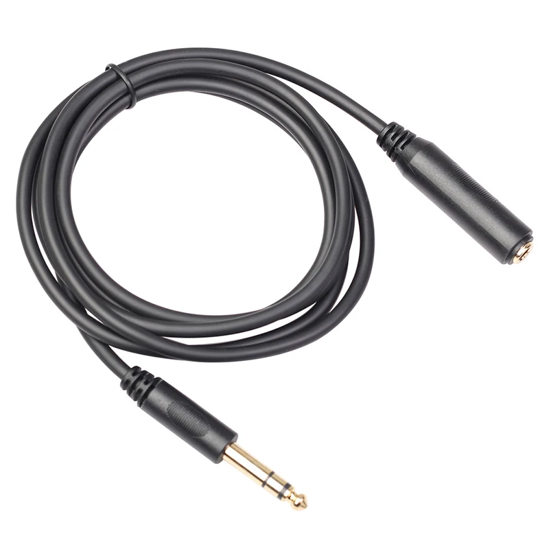 1/4 Inch TRS Stereo 6.35mm Male to Female Audio Extension Cable for Amplifier Monitors Headphone Mixer Guitar 1.8m 3m 4.5m 6m