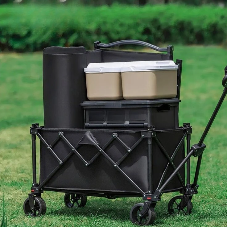 Outdoor Camping Cart Trolley Baby Pet Shopping Gathering Upgraded Camping Trolley