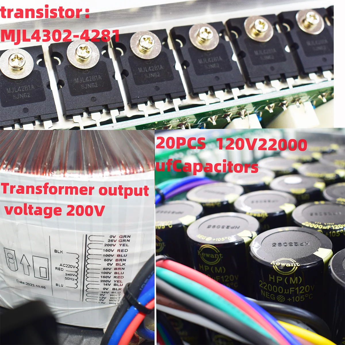 KFKD Power Amplifier 4500W*2 with Aviation Box Four-stage Power Supply DJ 2-channel H-class Power Amplifier