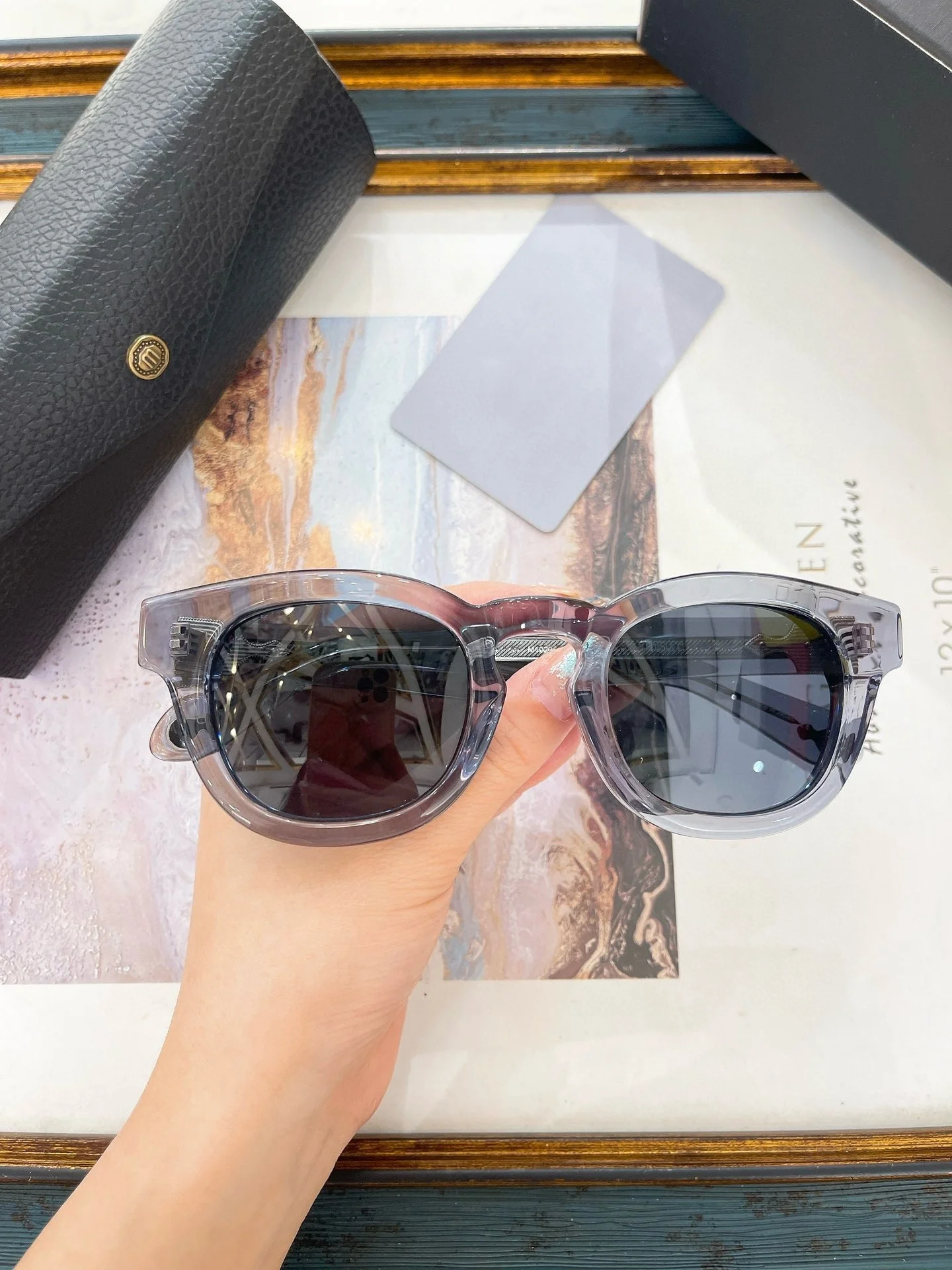 

Belight Optical Japan Design Thicken Handmade Acetate Men Women Vintage Retro Eyeglasses Prescription Lens M1029
