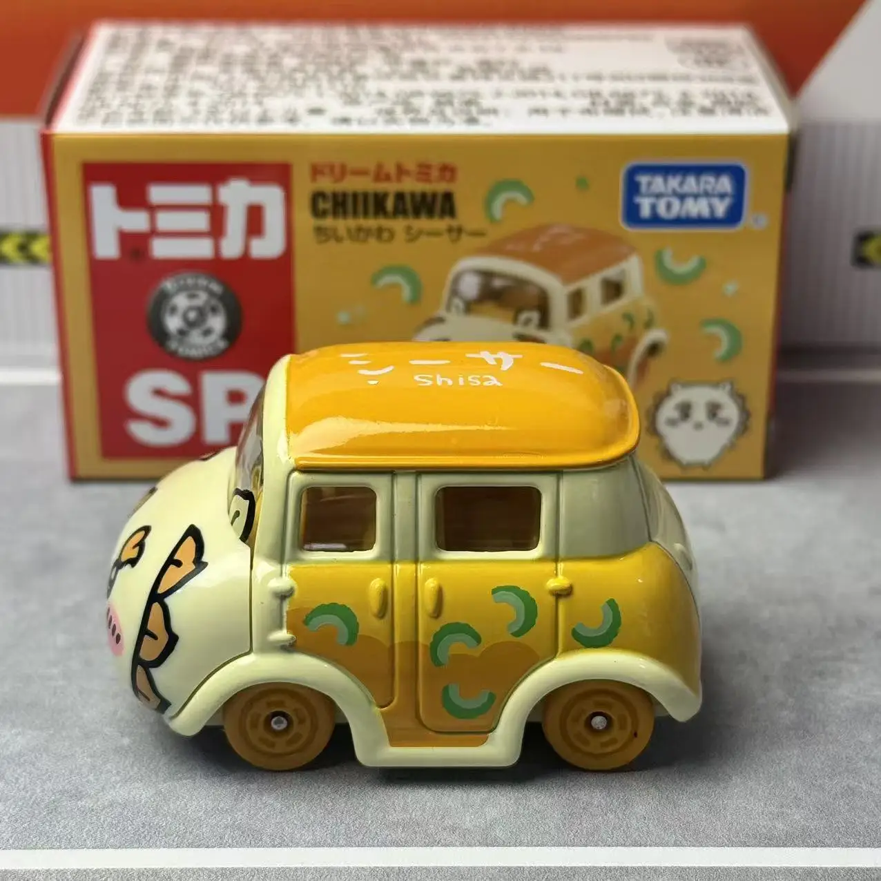 Takara Tomy rêve Tomica Chiikawa Shisa alliage voiture moulé sous pression modèle réplique série enfants cadeaux garçon jouets