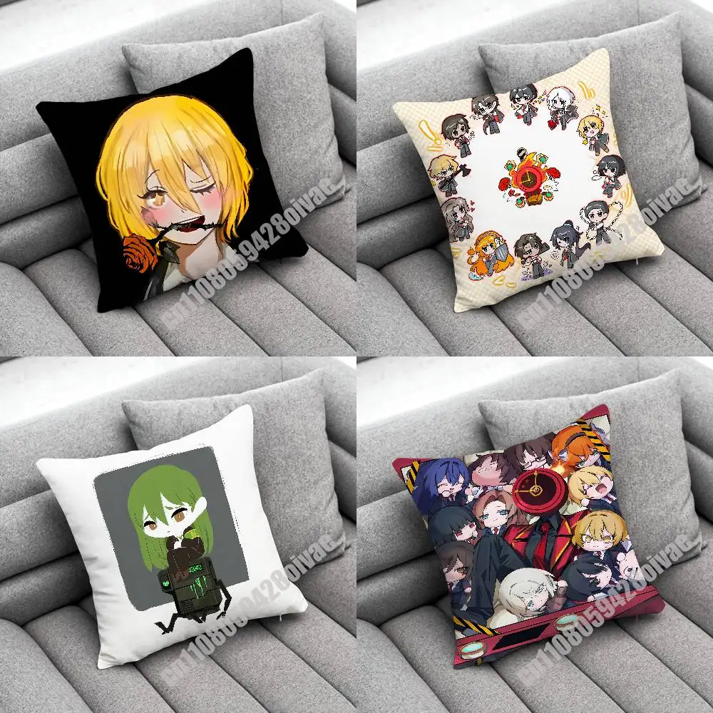 

L-Lobotomy Corporation L-Limbus Company Throw Pillow Case For Decoration 45cm 55x55cm Square Office Cushion Cover