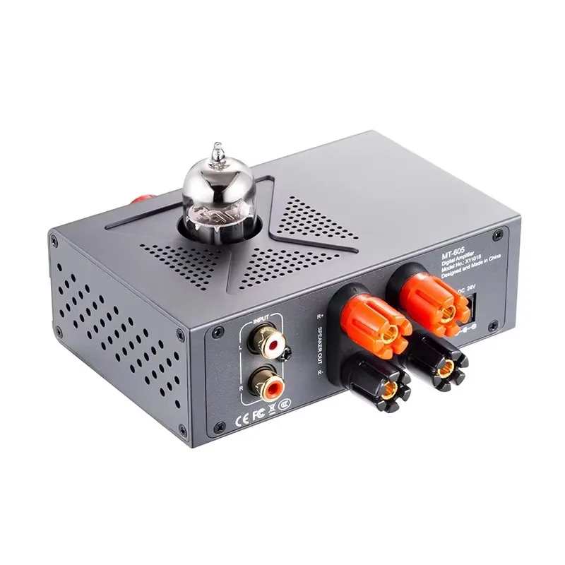 XDUOO MT-605 デジタルアンプ パワーアンプ 12AU7 真空管 TI TAP3116 アンプチップ 出力電力 30W/チャンネル mt605