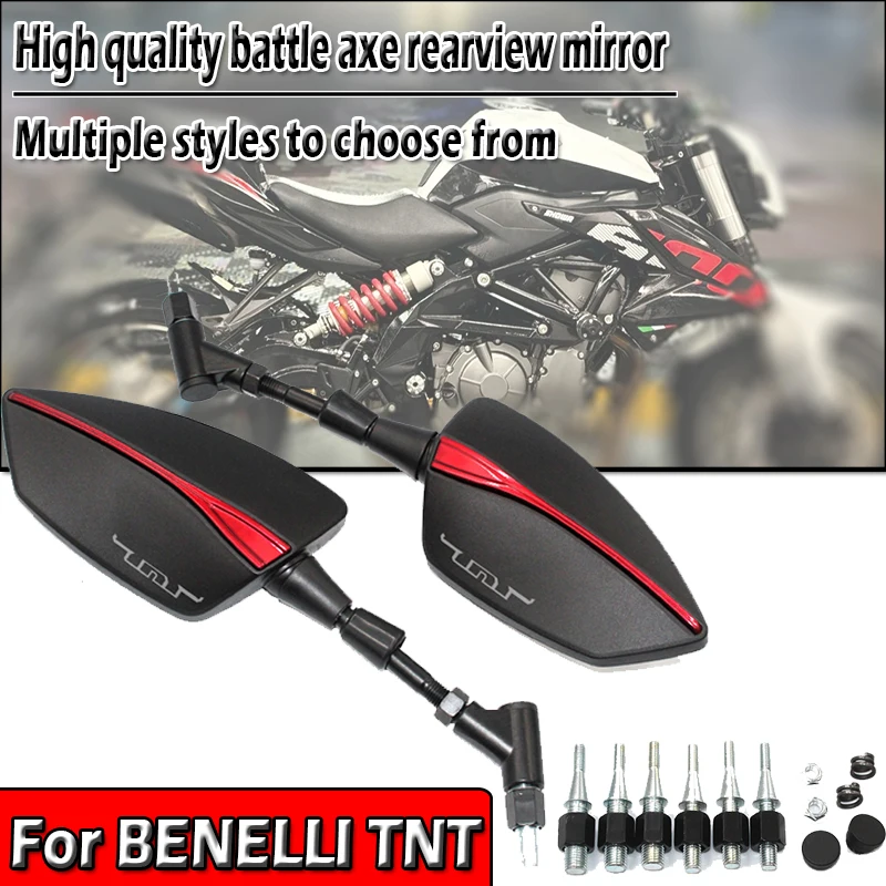 

The New High Quality Universal Motorcycle Mirror Rearview Rearview Mirror LOGO TNT For BENELLI TNT 125 300 600