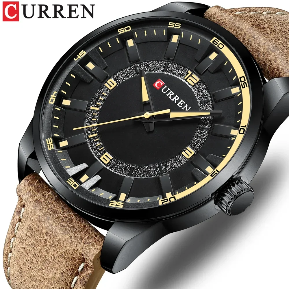 Curren 8390 Men's Watch Business Belt Watch Casual Men's Waterproof Quartz Men's Watch