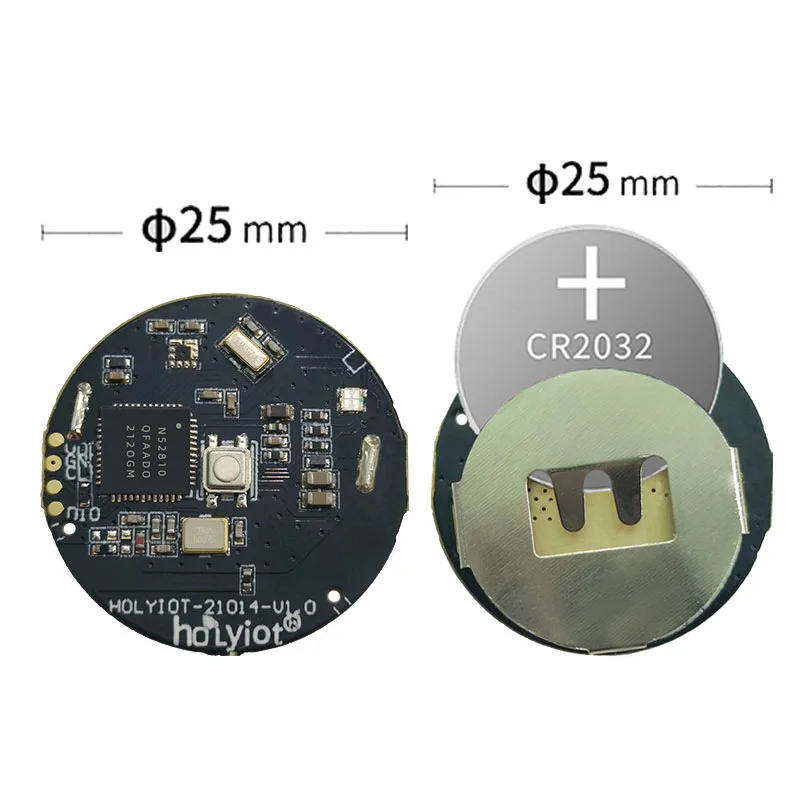 Imagem -05 - Holyiot-wireless Beacon Tag Ble Baixo Consumo de Energia Módulo de Automação Posicionamento Interior Ibeacon Smart Home Iot Nrf52810