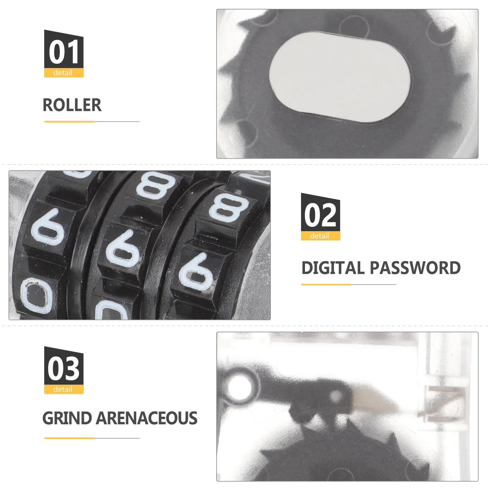 Professional Multi-Function Coded Lock 3-Digit Password Bike Snowboard Scooter Anti-Theft Security Lock Snowboard Gear