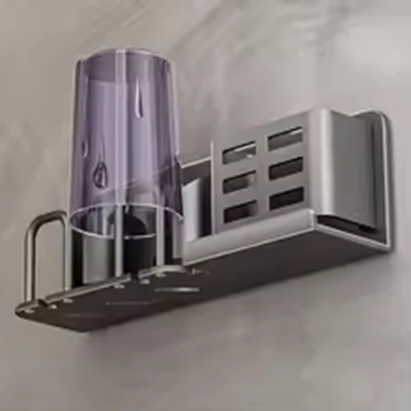 

Держатель для зубных щеток, многофункциональный держатель для зубной щетки, настенный органайзер без дрели, органайзер для ванной комнаты, хранение в ванной комнате C-A27R