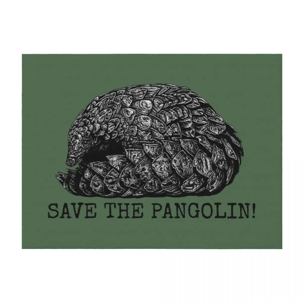 

Save the Pangolin! Illustration Throw Blanket warm for winter blankets ands bed plaid Beach Blankets