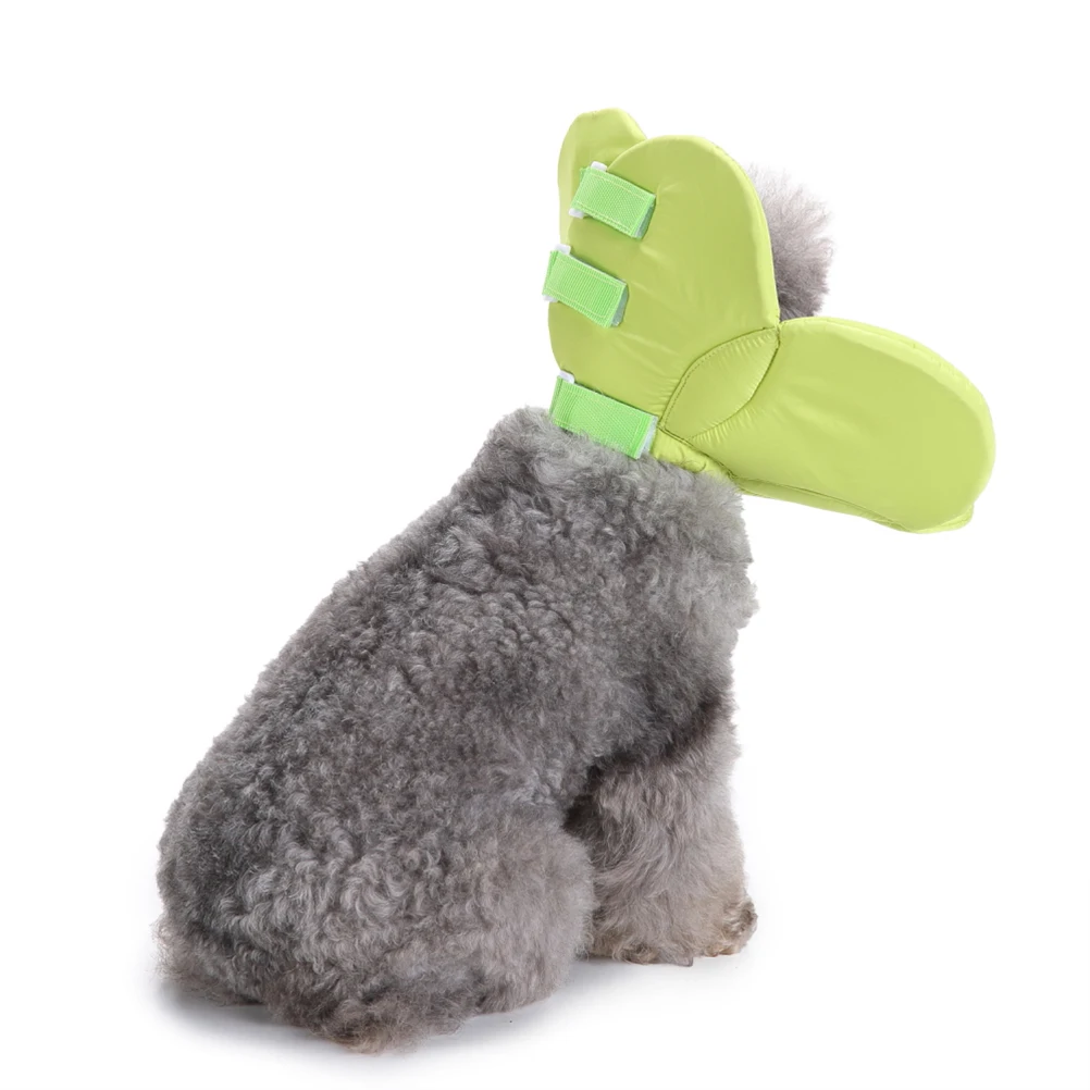 

Pet Collar Ergonomic Cone Design Lightweight Cloth Elizabethan Necklace Stop Licking Adjustable Neck Size Dog Accessories Pet